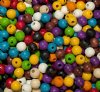 100 6mm Mixed Round Wood Beads