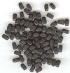 100 6x3mm Black Rounded Edge Rectangle Wood Beads
