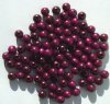 100 8mm Purple Round Wood with 2mm Hole