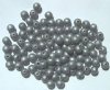 100 8mm Silver Lacquered Round Wood Beads