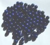100 8mm Blue Round Wood with 2mm Hole