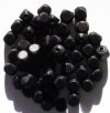 50 9mm Black Rounded Cube Wood Beads