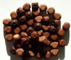 50 9mm Dark Brown Rounded Cube Wood Beads