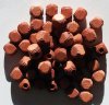 50 9mm Light Brown Rounded Cube Wood Beads