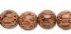 16 inch strand of 9 to 10mm Round Palm Wood Beads