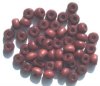 50 9x6.5mm Mahogany Crow Wood Beads