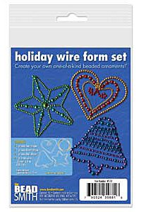 Beadable Holiday Wire Form Shapes Kit