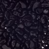 25, 8x5mm Opaque Black LEFT Two Hole Zoliduo Beads
