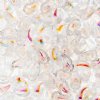 25, 8x5mm Transparent Crystal AB LEFT Two Hole Zoliduo Beads